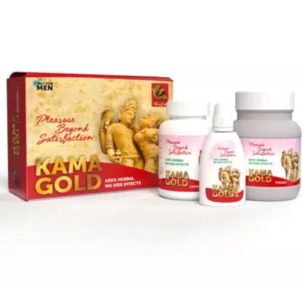 kama gold Ayurvedic Capsules, Prash & Oil for Men Power Booster (Pack of 3)